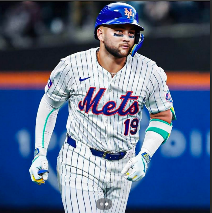 Men MLB New York Mets #19 Bo Bichette white Nike jersey